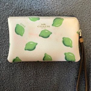 Lime coach wallet